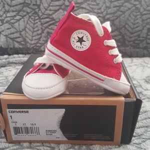 Pink converse (baby size 1)
